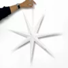 Karácsonyi csillag 60 cm-es, keskeny FEHÉR (7 ágú)