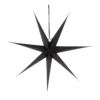 Karácsonyi csillag 60 cm-es, keskeny FEKETE (7 ágú)
