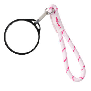 DOPPER csuklópánt FEKETE bögregyűrűvel – Cherry Pink