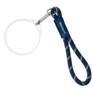 DOPPER csuklópánt FEHÉR bögregyűrűvel – Midnight Silver