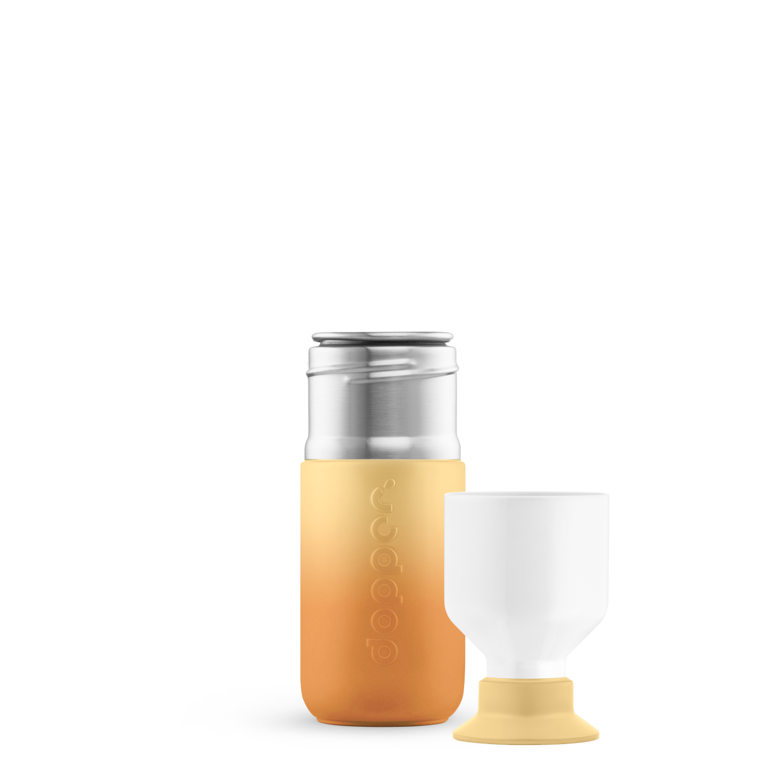 9126_Dopper_Steel_Sunrise_Yellow_350ml_Bottle+Cup_1500x1500